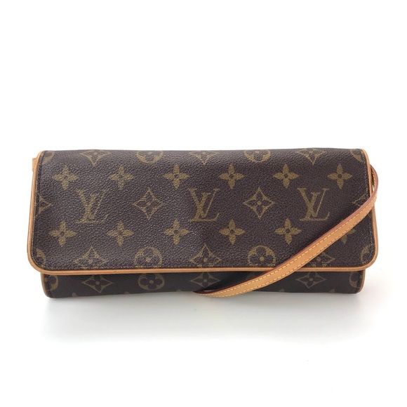 100% AUTHENTIC LOUIS VUITTON MONOGRAM POCHETTE TWIN GM - Picture 2 of 11